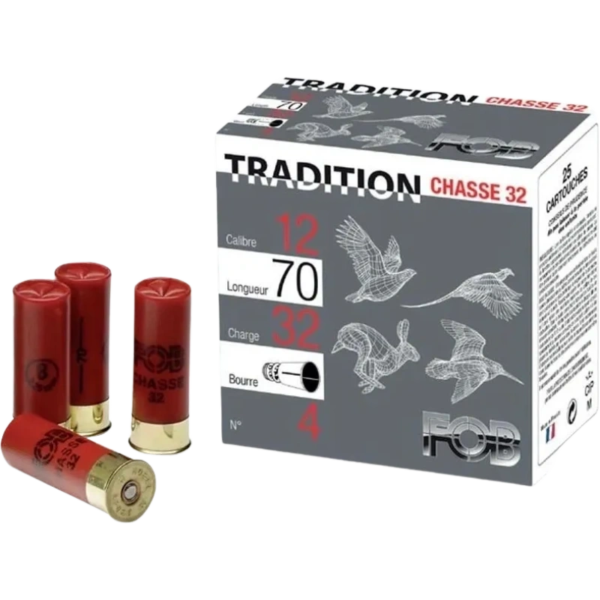 Cartuchos FOB Tradition Chasse 32g.