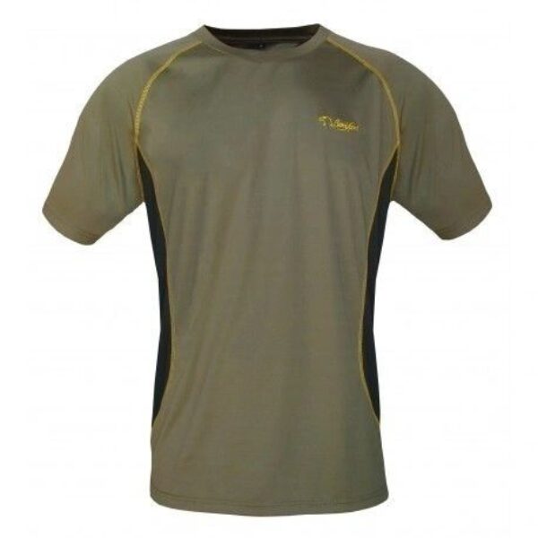 T-SHIRT “TECHNICAL” CAQUI/AMARELO