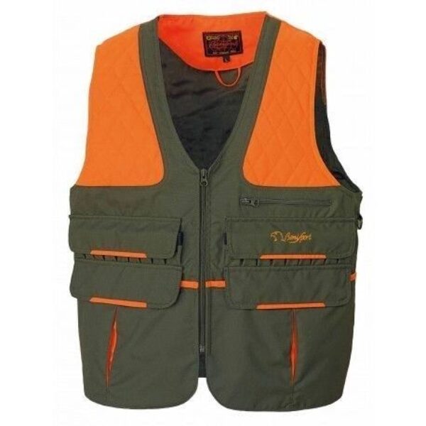 COLETE BOLSO DUPLO "IRON" CAQUI/LARANJA