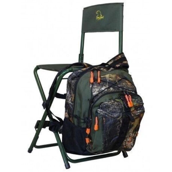 MOCHILA-CADEIRA COM ENCOSTO CAMUFLADA “TORCAZ”
